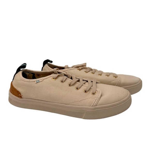 Toms Cream and Tan Sneakers - Picture 2 of 10